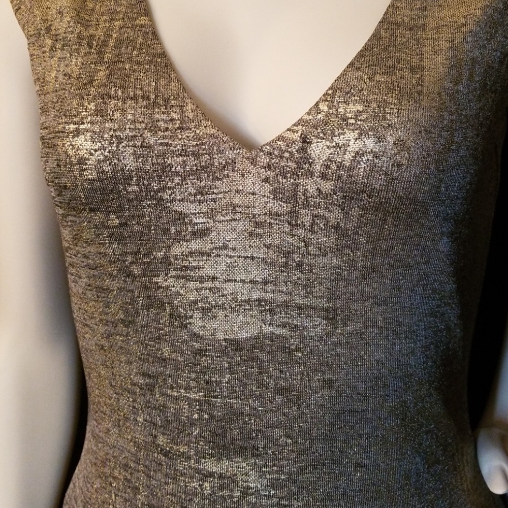 NEW ITEM. GOLD SHIMMERING DRESS - Picture 2 of 3